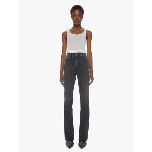 MOTHER SNACKS! NWT High Waist Wedge Slit Heel Jeans in Mouthwatering Size 29 - Picture 10 of 12